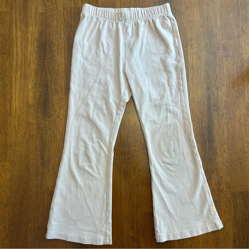 GAP Light Peach Flare Legging Pants | Girls Size 5 | Soft Stretch Playwear